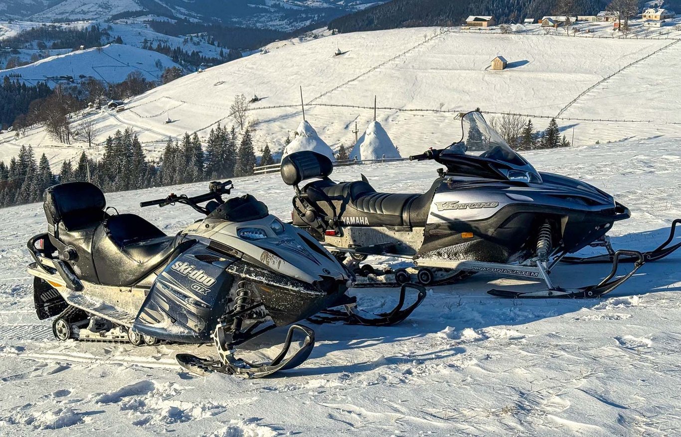 Катання на снігоходах у Верховині — зимові поїздки Карпатами щодня