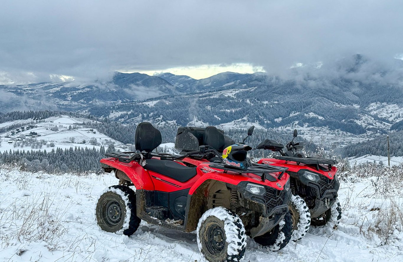Катання на квадроциклах у Верховині — карпатські поїздки щодня